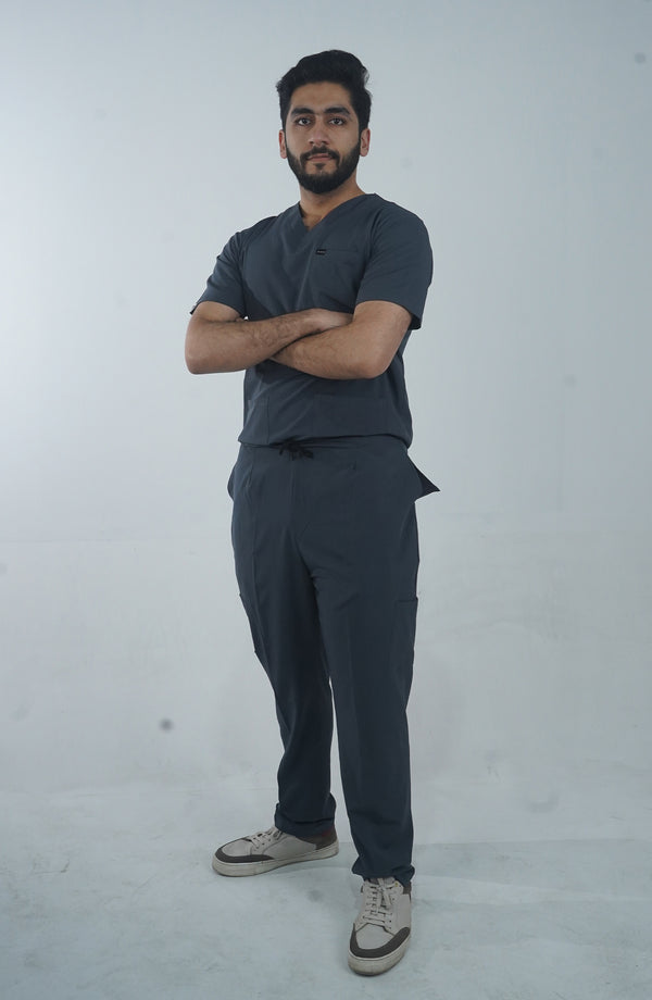 Midnight Slate Gray Scrubs