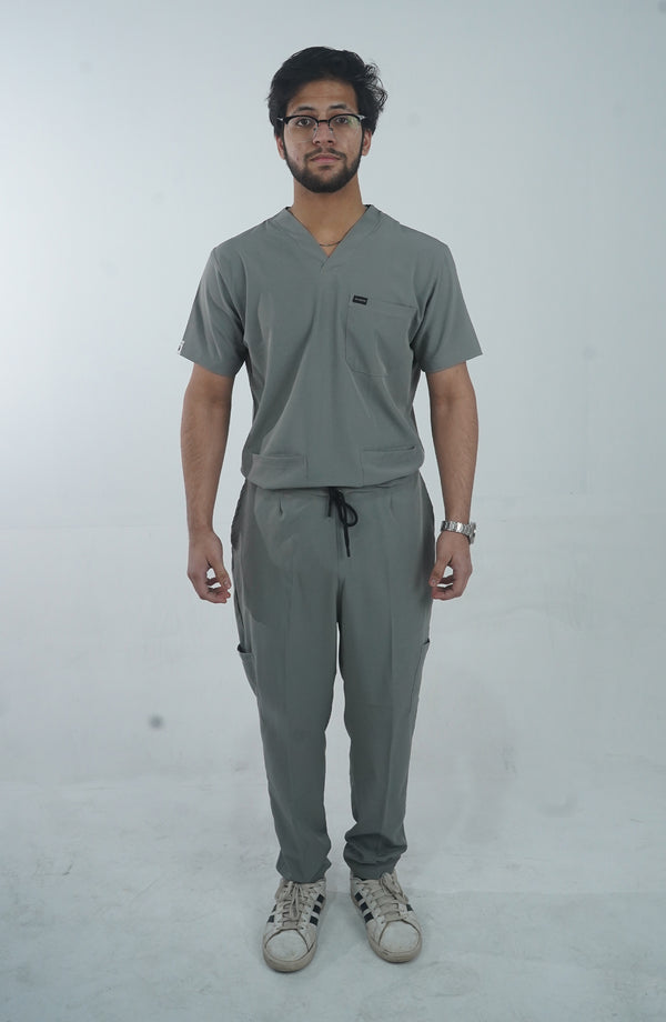 Midnight Slate Silver Scrubs