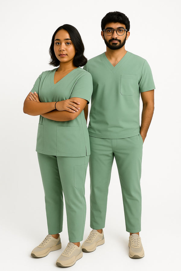Midnight Sage Green Scrubs