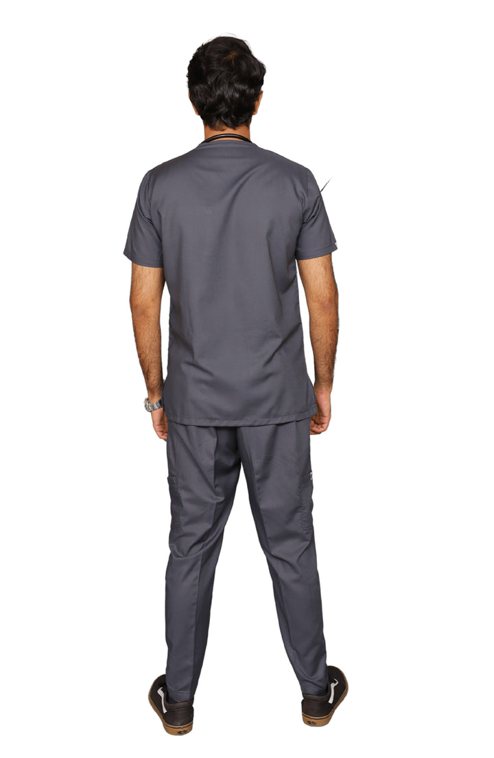 Medical professional wearing ScrubyHub Grey Cotton Scrub with comfortable fit